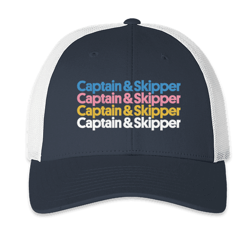 Captain & Skipper low profile trucker hat